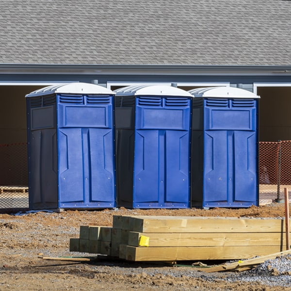 what is the expected delivery and pickup timeframe for the porta potties in Columbia OH